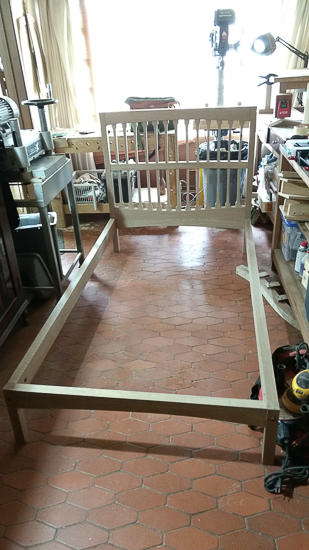 Cama en flor morado (primera armada)